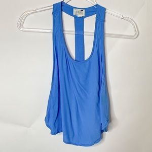 LA HEARTS Summer Beach Blue Tank Cut Out Details